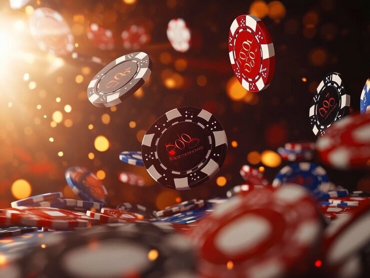 Live baccarat studio interface on a mobile screen